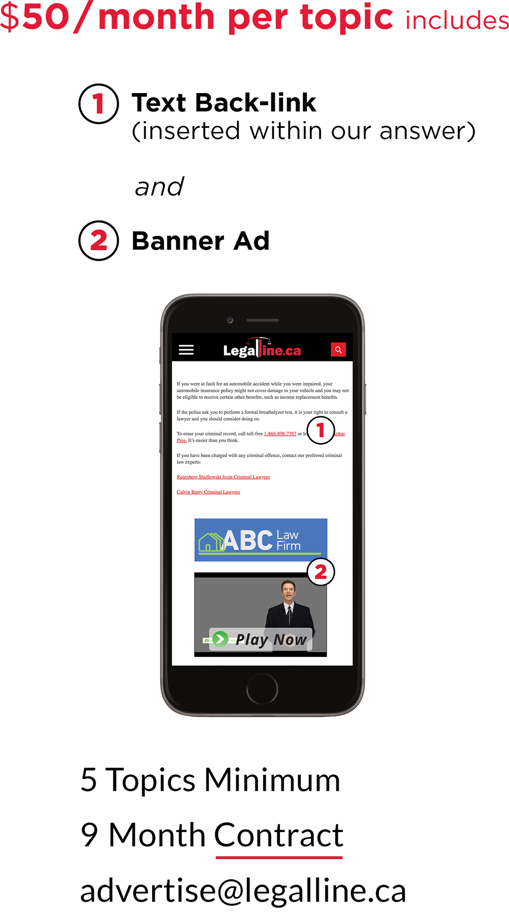 $50 per Topic Mobile